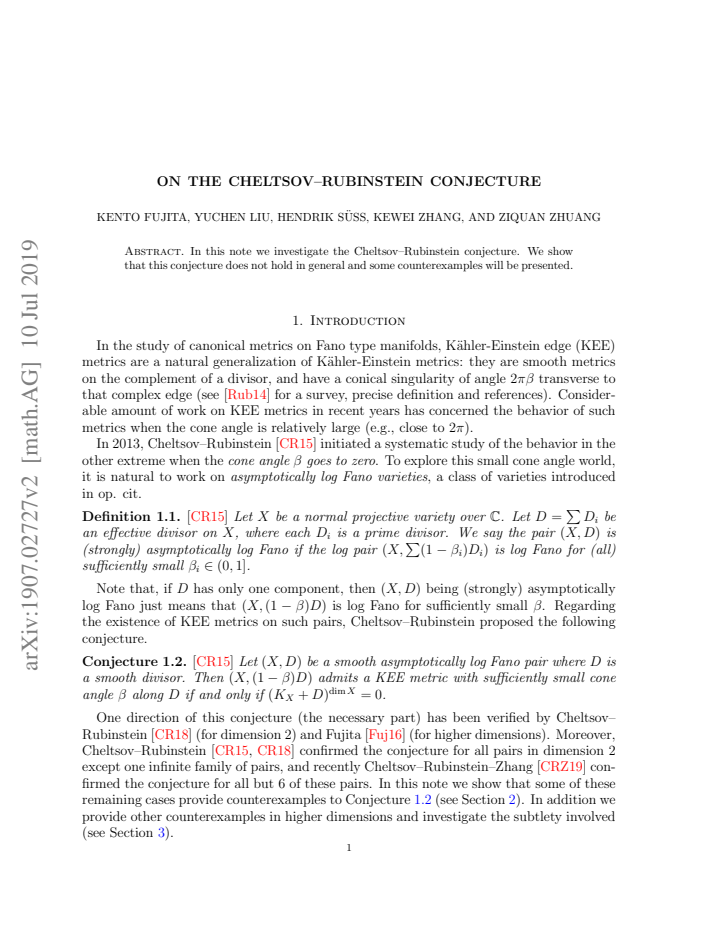First page