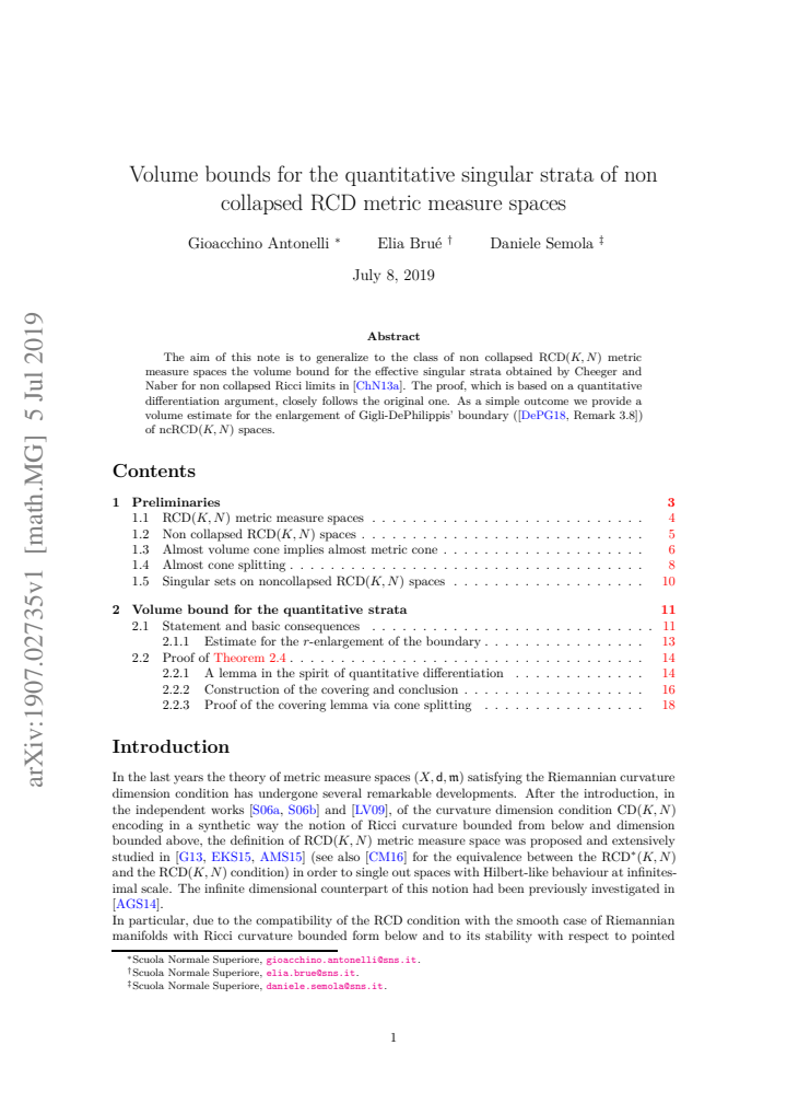 First page