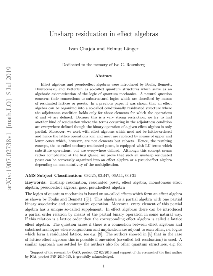 First page