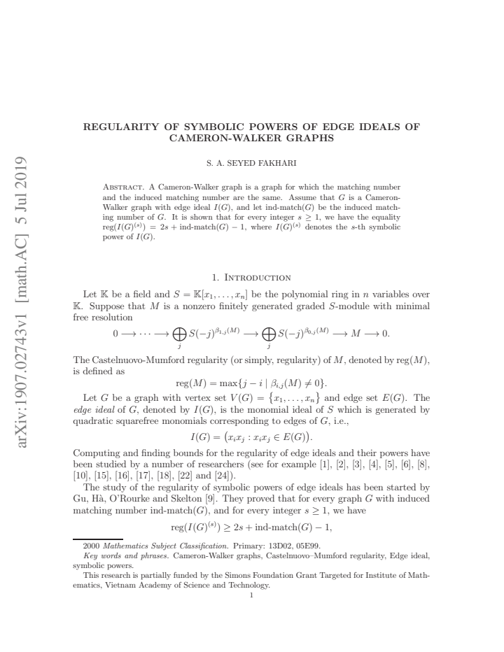 First page