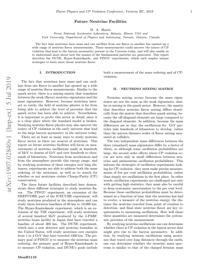 First page