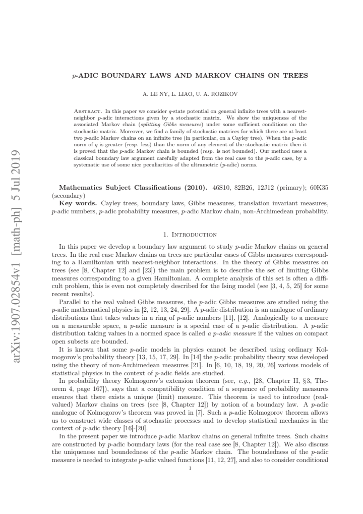 First page