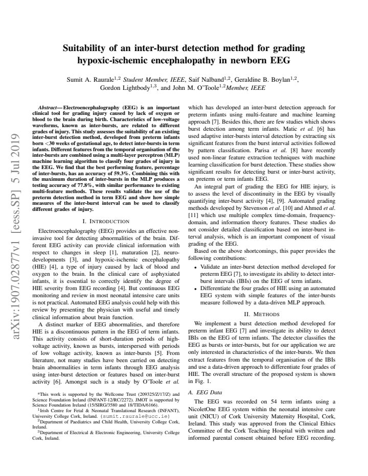 First page