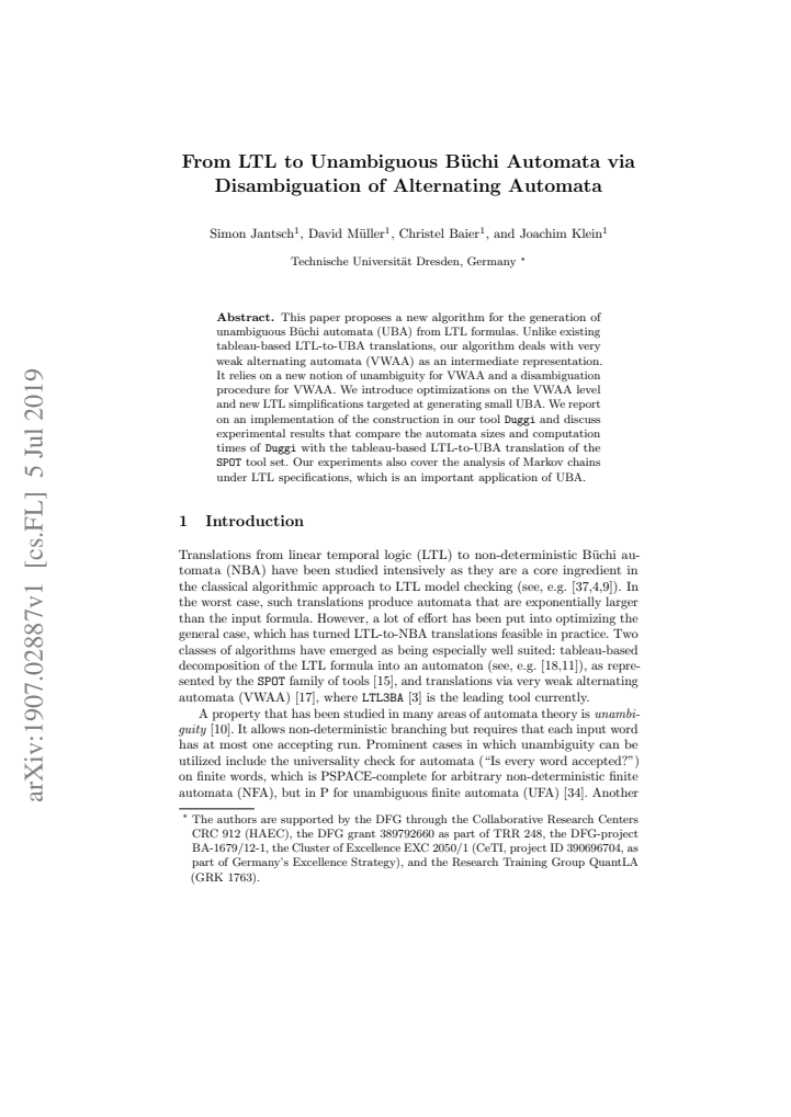 First page