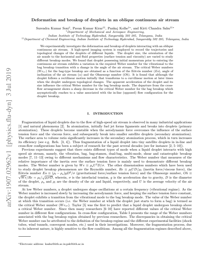 First page