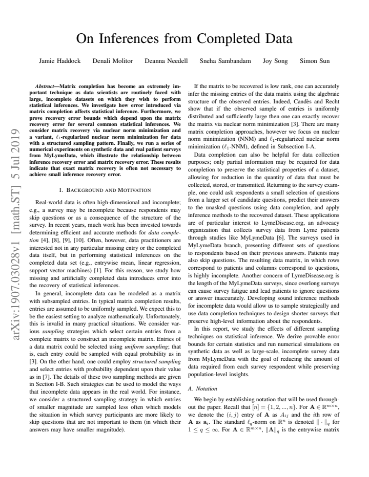 First page