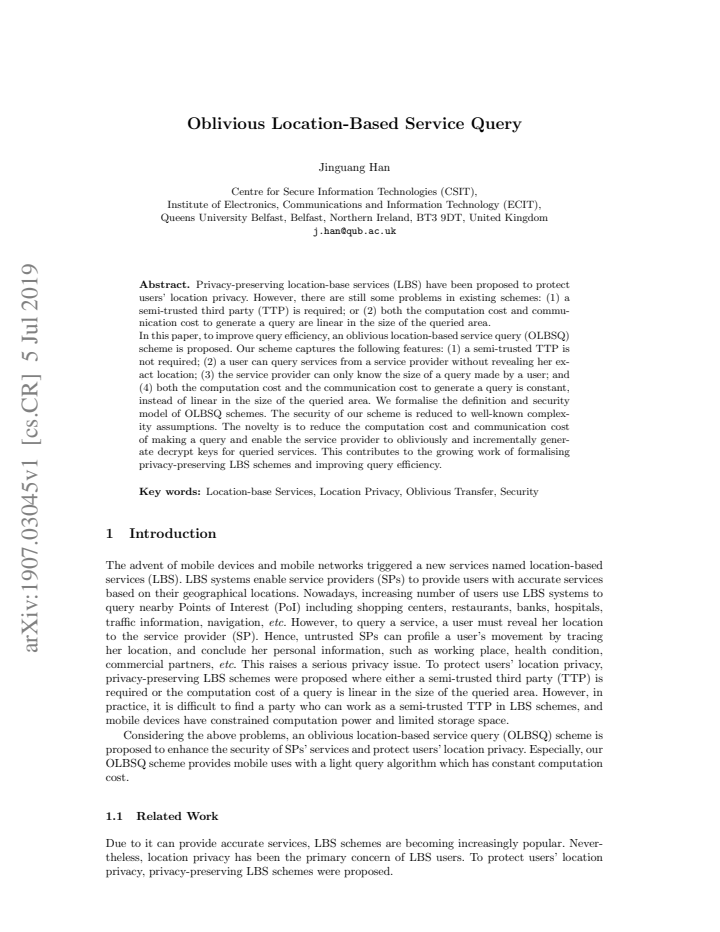 First page