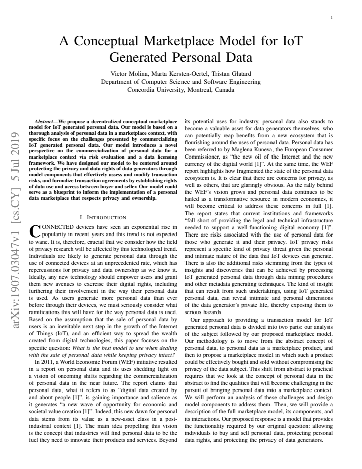 First page