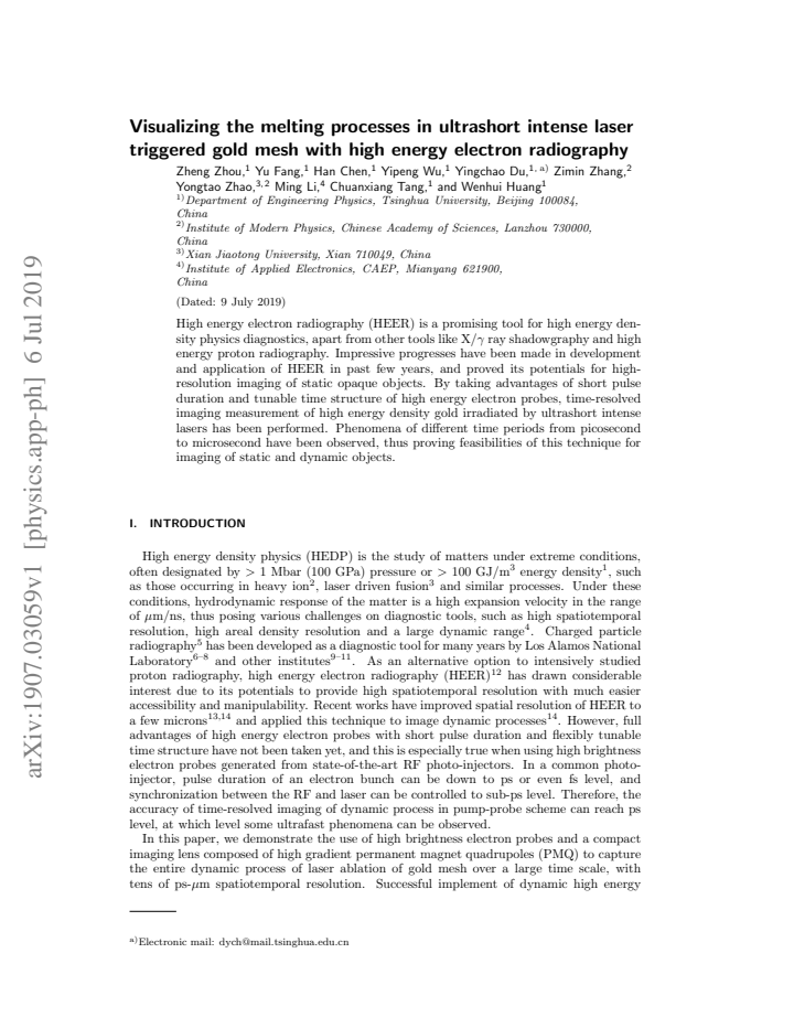First page