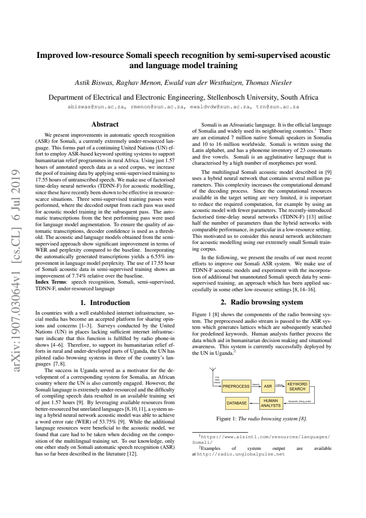 First page