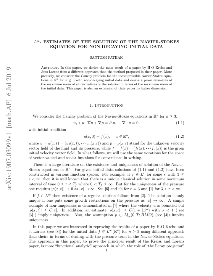 First page