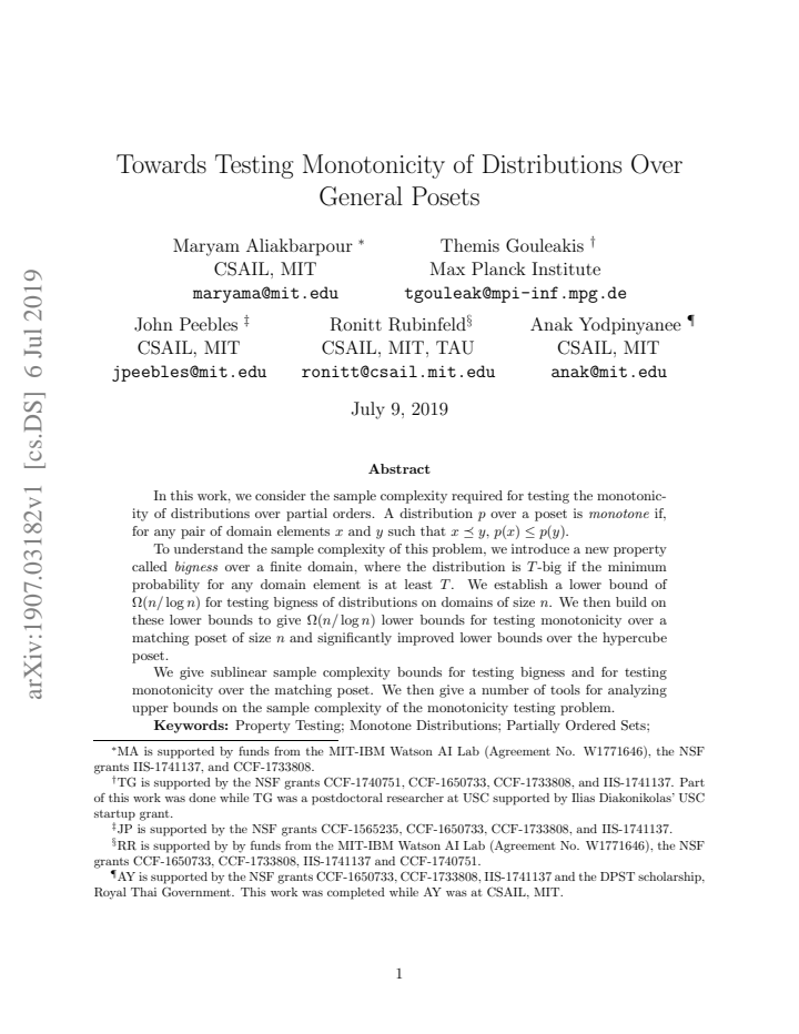 First page