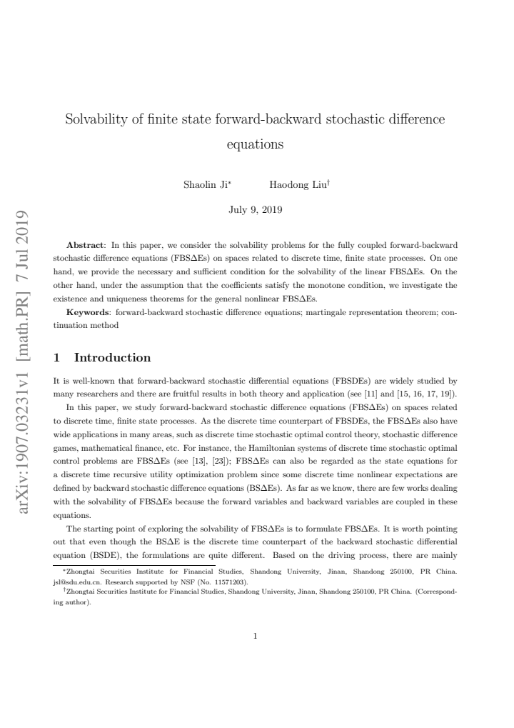 First page