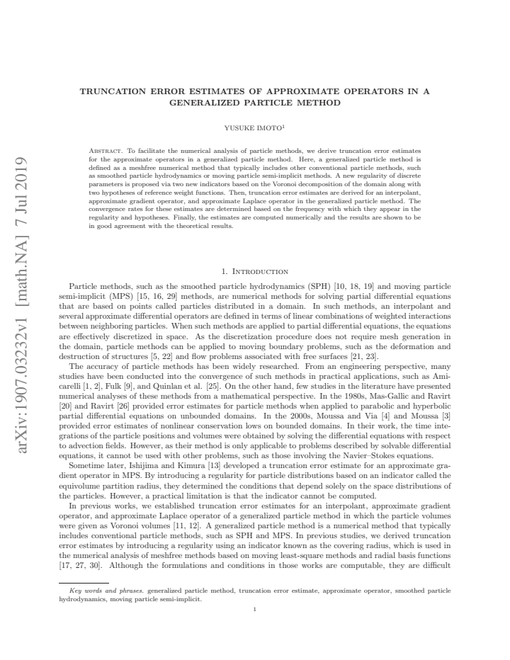 First page