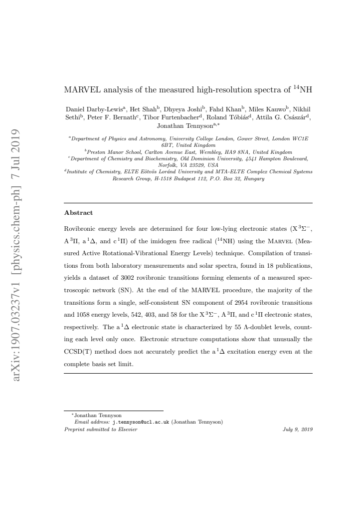 First page