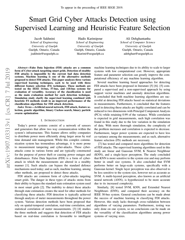 First page