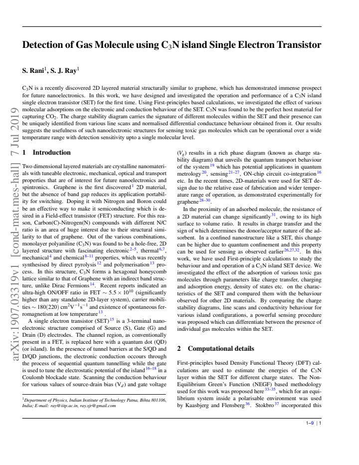 First page