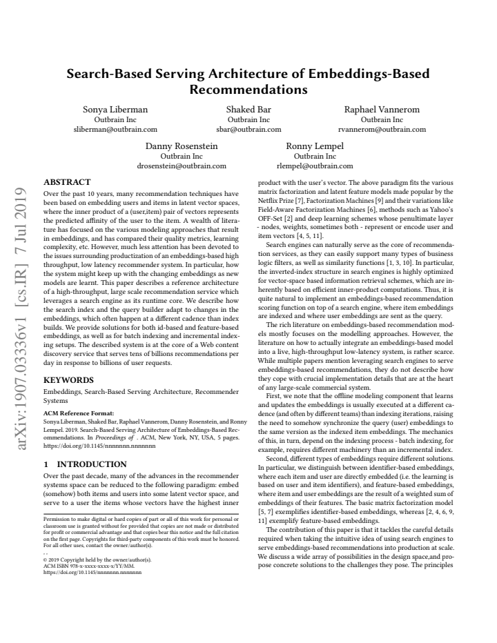 First page