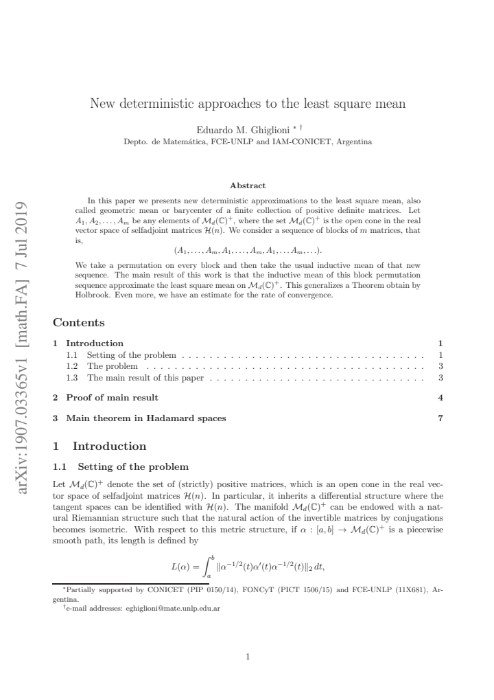 First page
