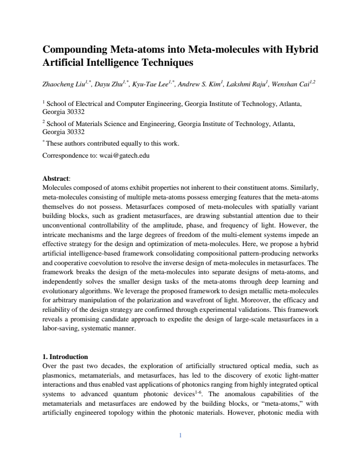 First page
