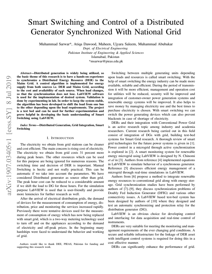 First page