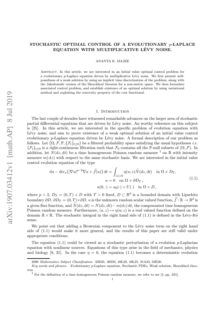 First page