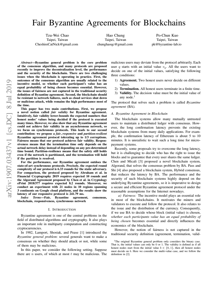 First page