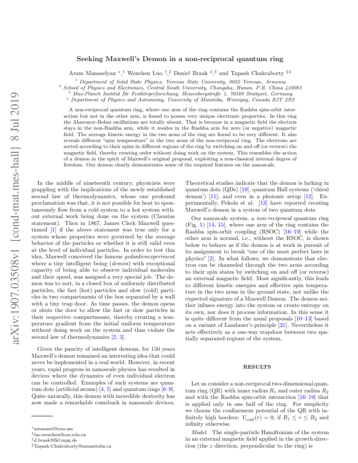 First page