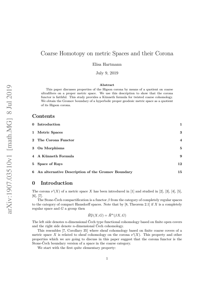 First page