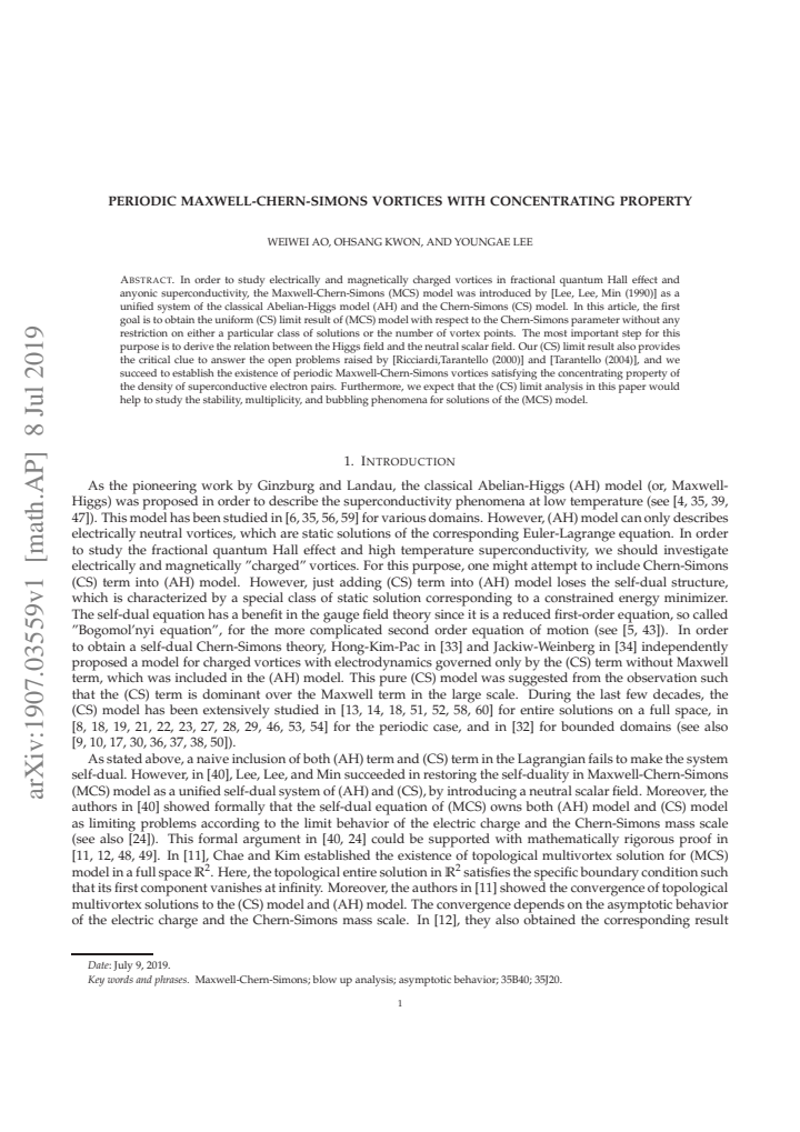 First page