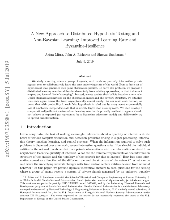 First page