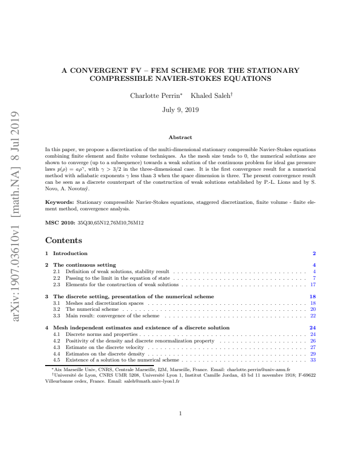 First page