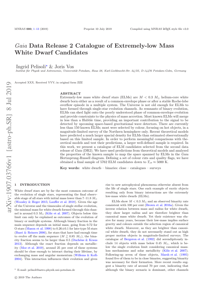First page