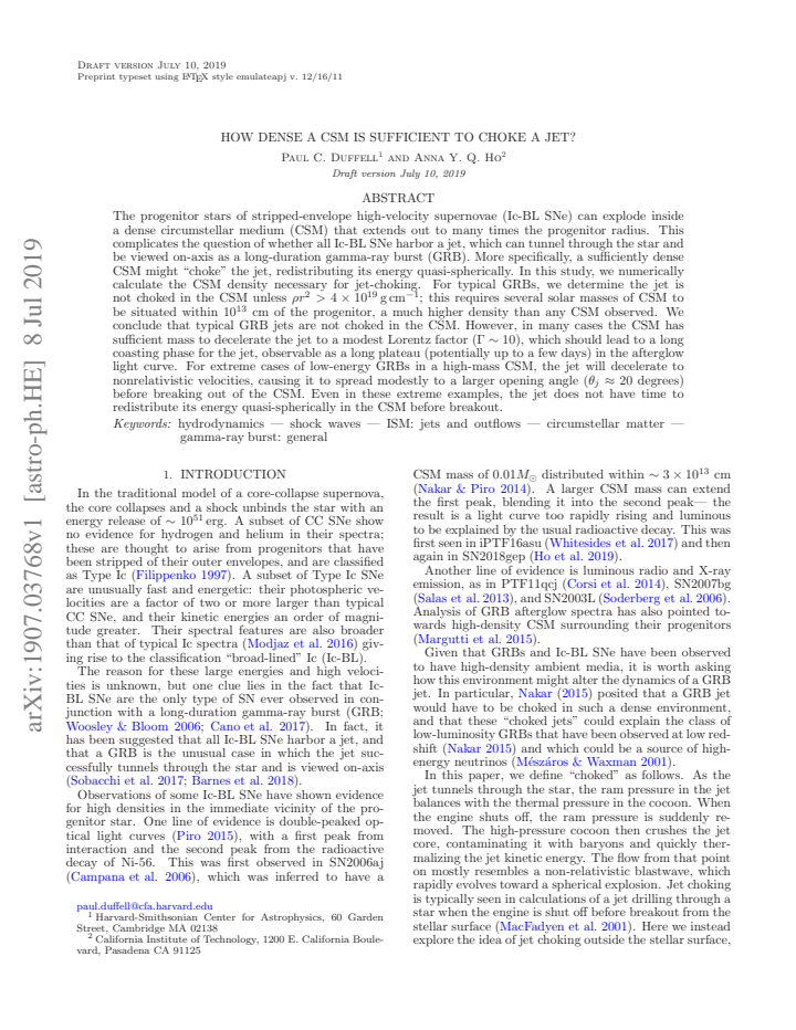 First page