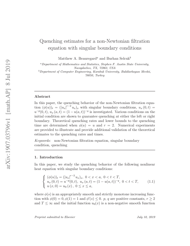 First page