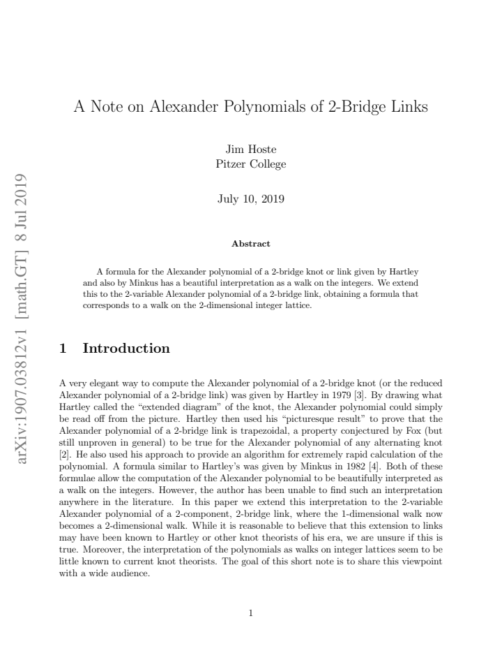 First page