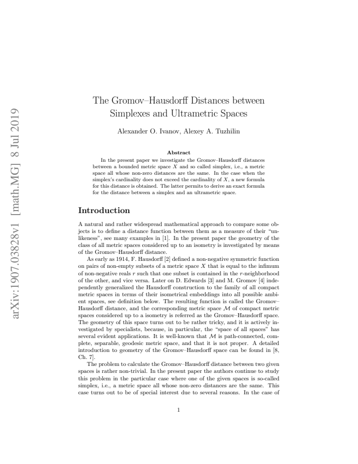 First page