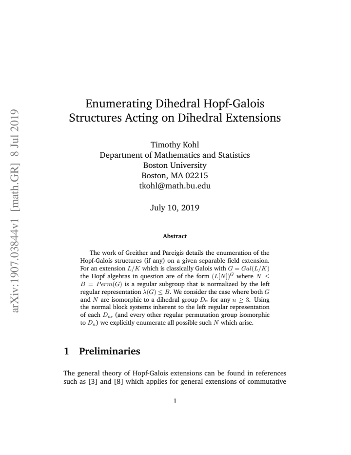 First page