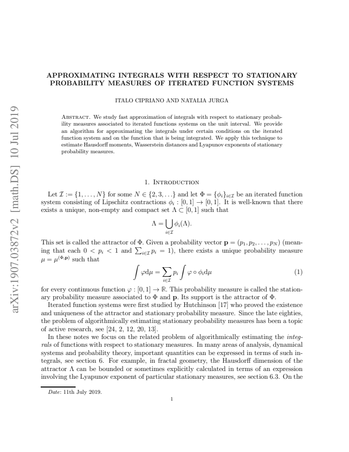 First page