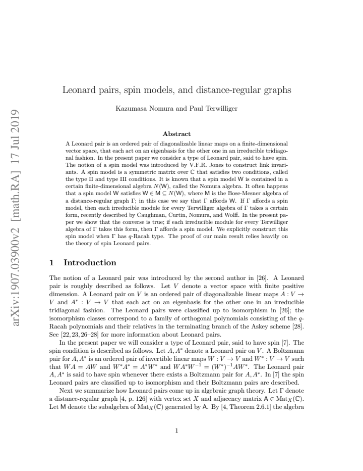 First page