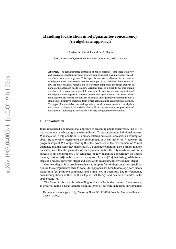 First page