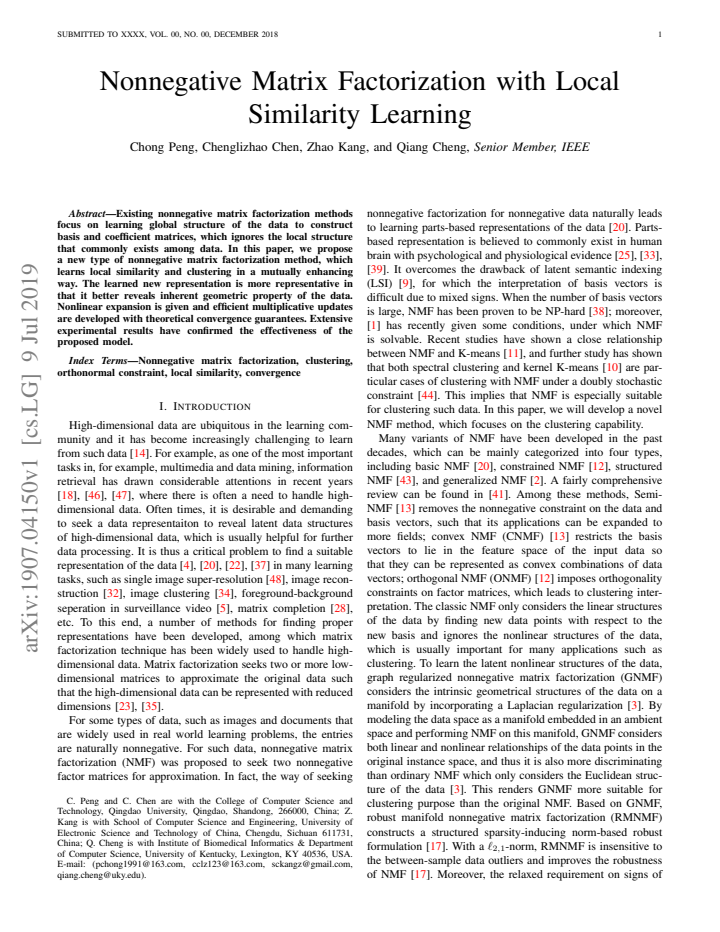 First page