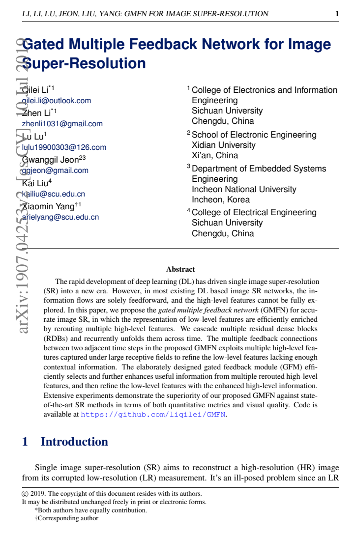First page