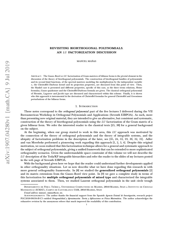 First page