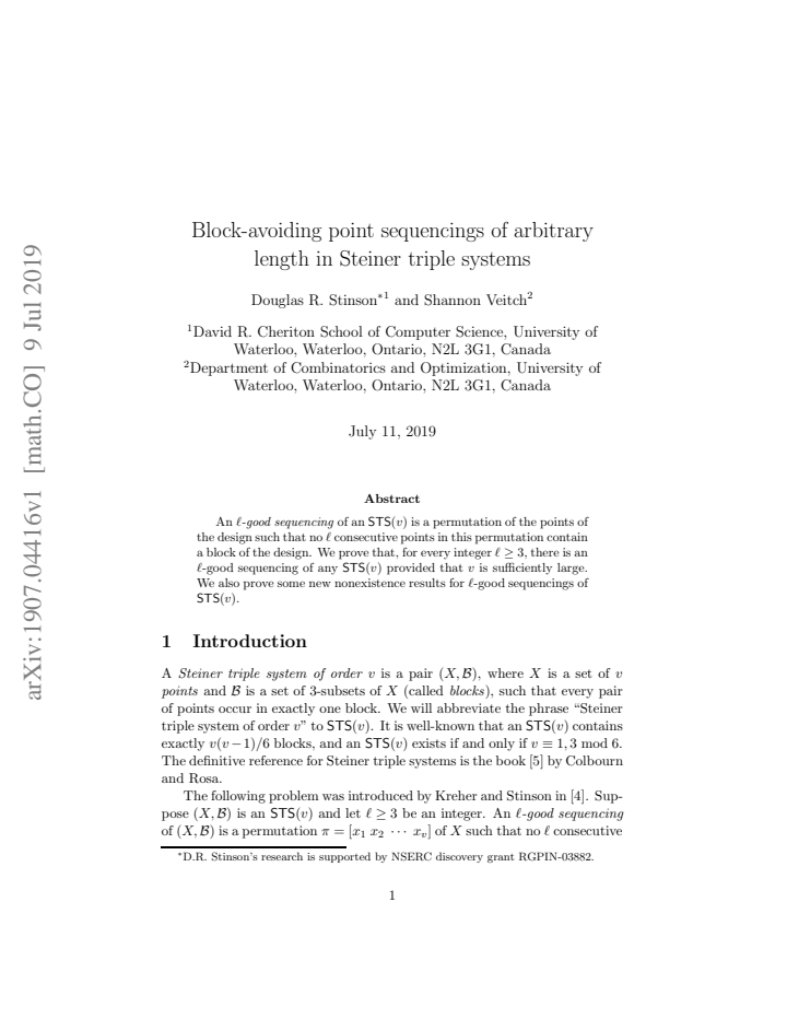 First page