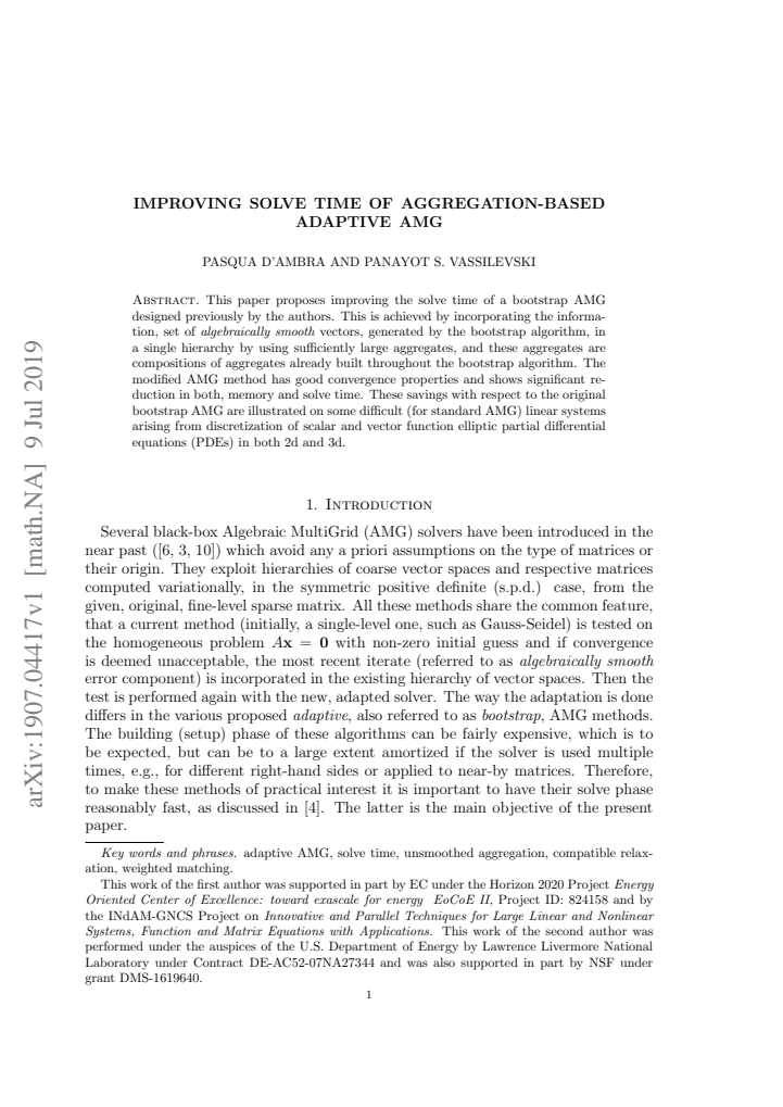 First page
