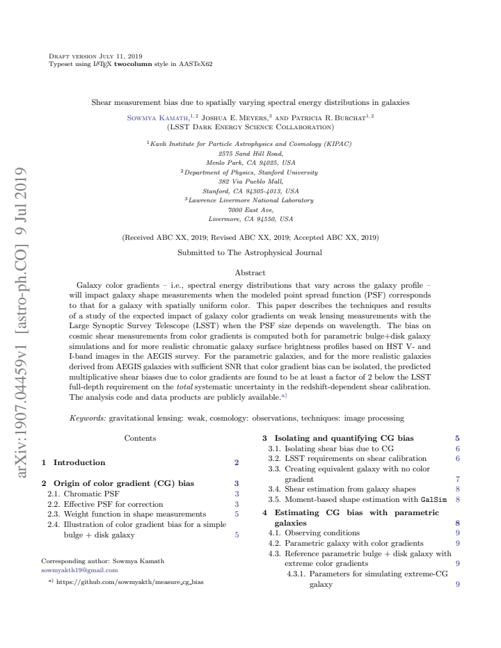 First page