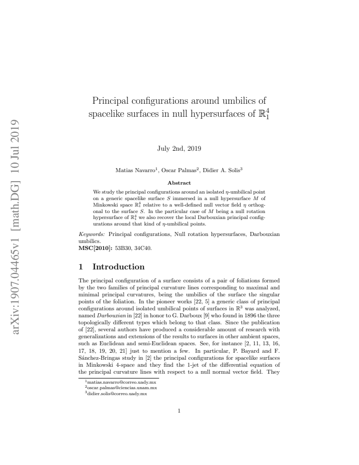 First page