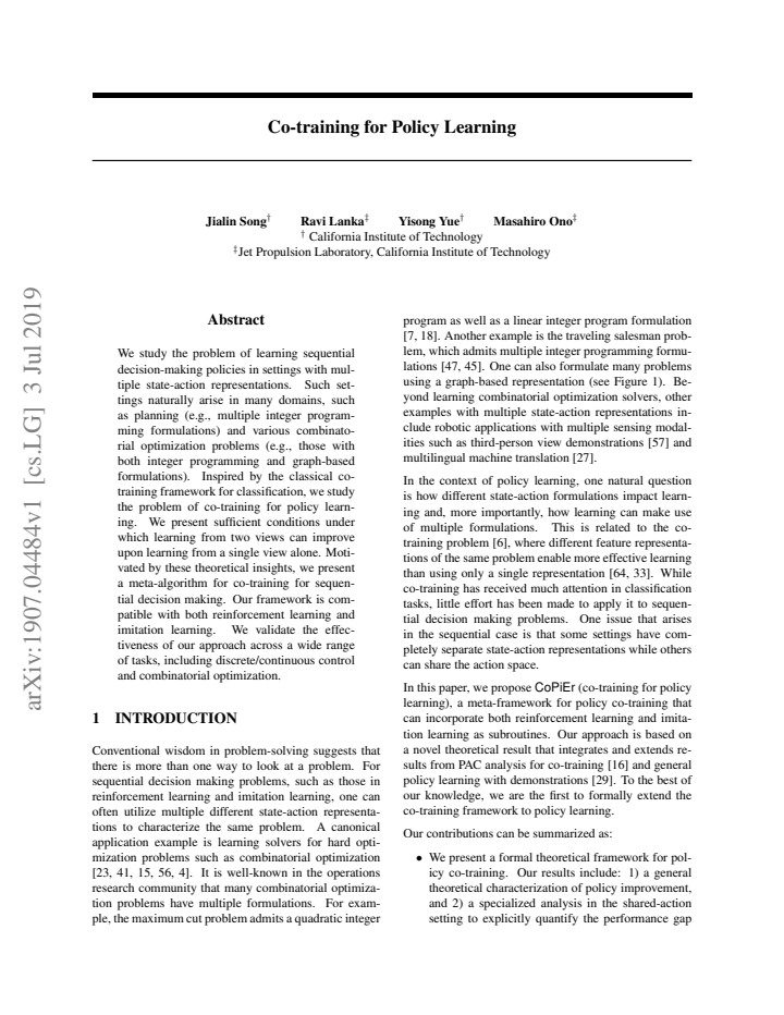 First page