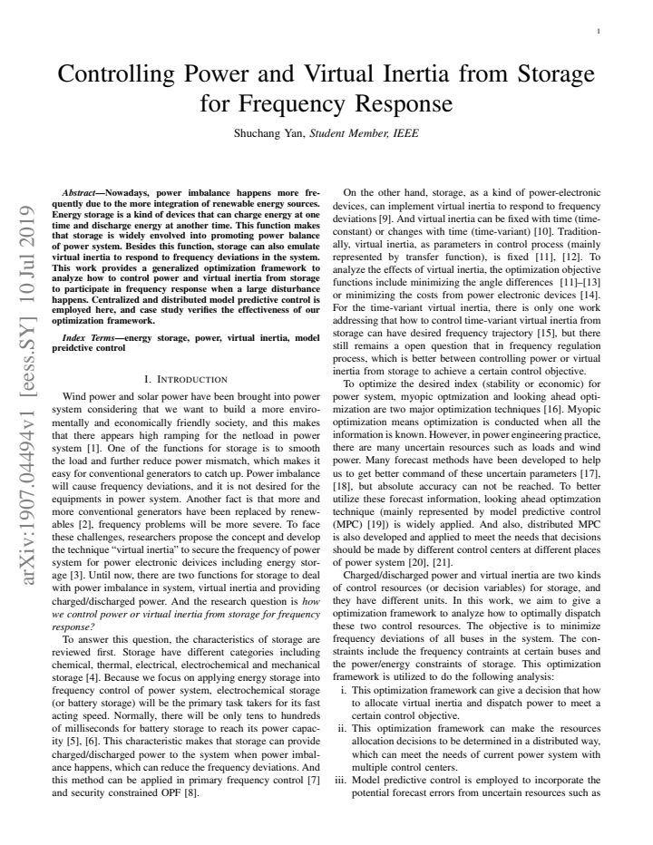 First page